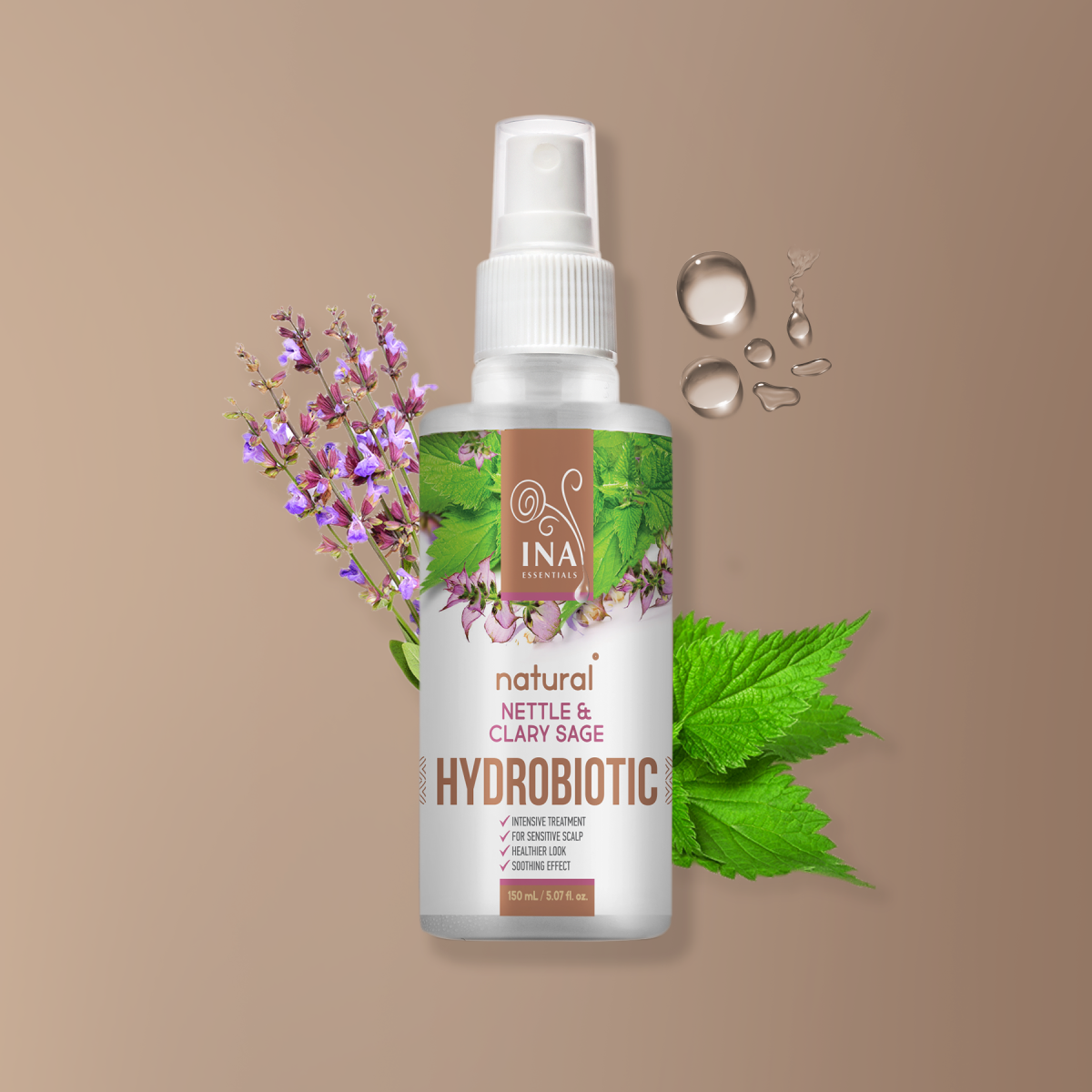 Ina Essentials Hydrobiotic - Коприва и Салвия - интензивна грижа при ...