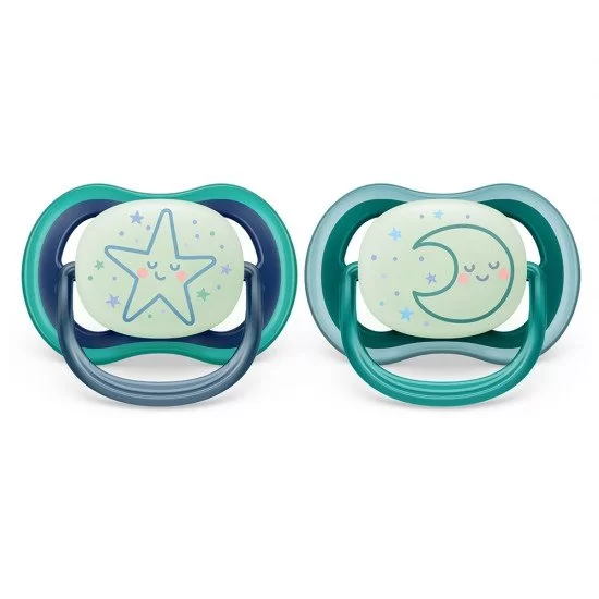 PHILIPS AVENT Залъгалки Ultra Air Night 6-18м със Звезда и Луна